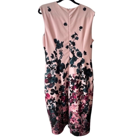 WHITE House Black Market Floral Dress Sz 16 In Great Condition - Picture 7 of 10